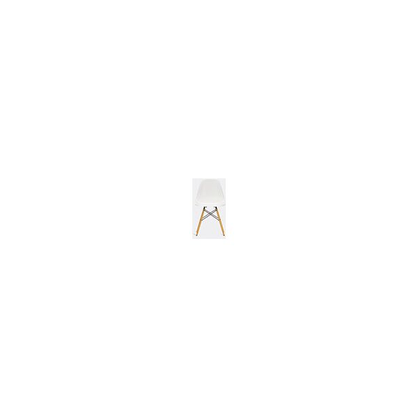 vitra 'dsw' chair, white and maple