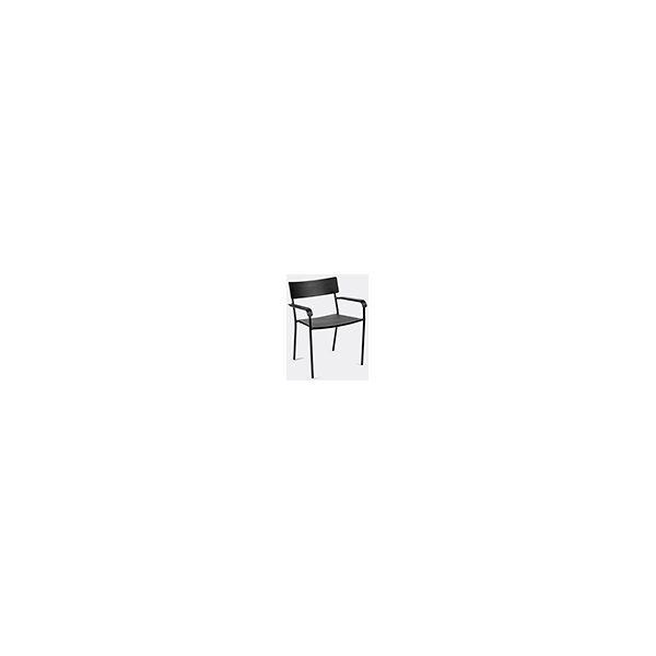 serax 'august' chair with armrests, black