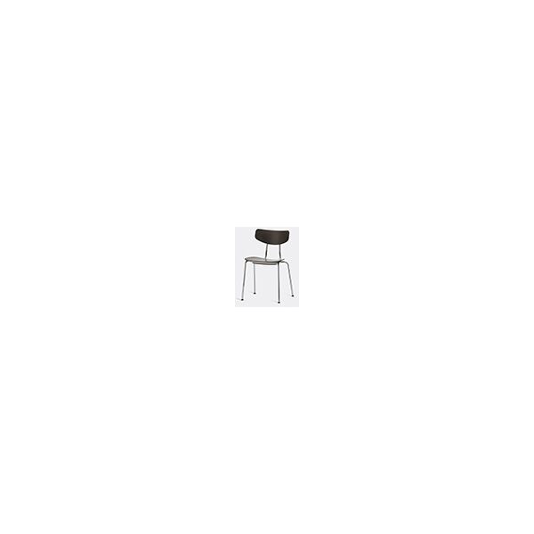 vitra 'moca' chair, dark oak