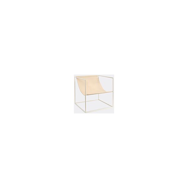 valerie_objects 'solo' seat, white and leather