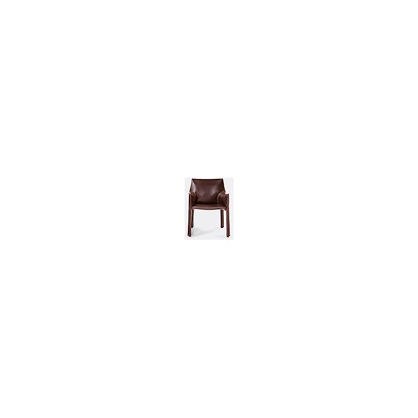 cassina 'cab 413' armchair, leather, brown