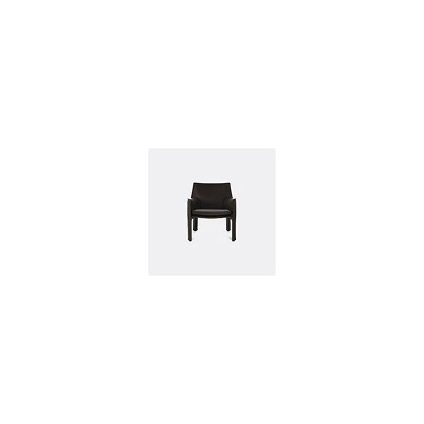 cassina 'cab 413' armchair, leather, black