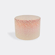 missoni 'brouges' cylindrical pouf, red multicolor