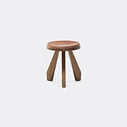 cassina 'tabouret méribel' stool, american walnut