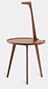 cassina 'cicognino' small table, american walnut