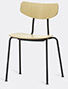 vitra 'moca' chair, light oak