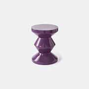 polspotten 'zig zag' stool, dark purple