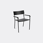 serax 'august' chair with armrests, black