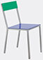 valerie_objects 'alu' chair, blue green