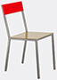 valerie_objects 'alu' chair, curry red