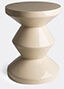 polspotten 'zig zag' stool, beige