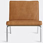 norr11 'the man' lounge chair, cognac