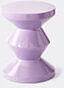 polspotten 'zig zag' stool, lilac