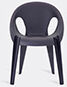 magis 'bell' chair, blue, set of four