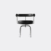 Cassina 'lc7' Swivel Chair, Chrome Structure