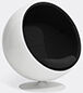 Eero Aarnio Originals 'ball Chair', Black Hallingdal