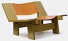 Atelier Ferraro 'gio!' Lounge Chair, Green And Cognac