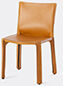 Cassina 'cab 412' Chair, Leather, Beige