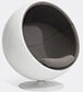 Eero Aarnio Originals 'ball Chair', Light Grey Hallingdal