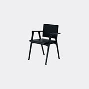 Cassina 'luisa' Small Armchair, Black Leather