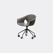 Poltrona Frau 'ginger Ale' Chair, Five-spokes Base With Castors