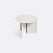 Hay 'slit' Round Table, Small, White