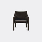 Cassina 'cab 413' Armchair, Leather, Black