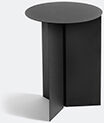 Hay 'slit' Round Table, High, Black