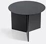 Hay 'slit' Round Table, Small, Black