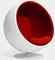 Eero Aarnio Originals 'ball Chair', Red Tonus