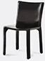 Cassina 'cab 412' Chair, Leather, Black