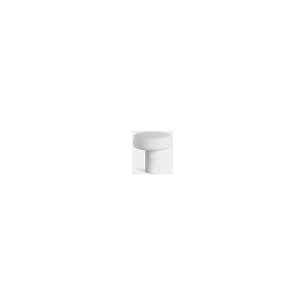 case furniture 'solid table light', carrara marble, large, uk plug