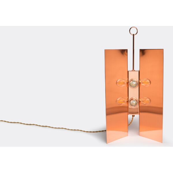 marta sala Éditions 'lp1 claudia applique' table lamp, copper