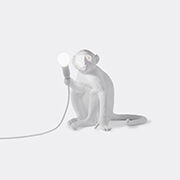 seletti 'monkey' lamp sitting, eu plug