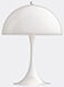 Louis Poulsen 'panthella 320' Table Lamp, White Opal, Uk Plug