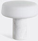 Case Furniture 'solid Table Light', Carrara Marble, Small, Us Plug