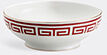 ginori 1735 'labirinto' salad bowl, red