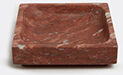 michael verheyden small square tray, red marble