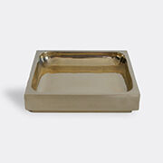 michael verheyden small square tray, brass