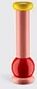 alessi '100 values collection' salt, pepper and spice grinder, tall, pink