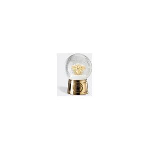 rosenthal 'golden medusa' glass snow sphere, large