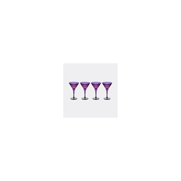 l'objet 'prism' martini glass, set of four, purple