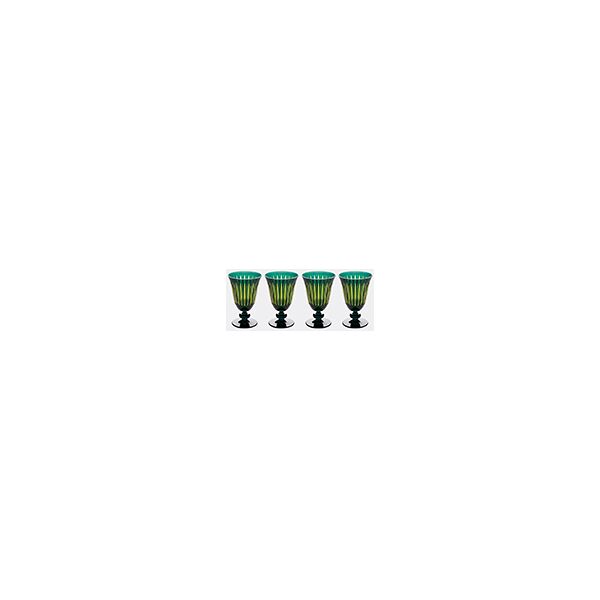 l'objet 'prism' wine glass, set of four, green