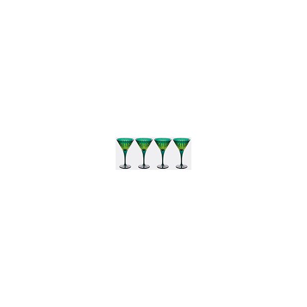 l'objet 'prism' martini glass, set of four, green