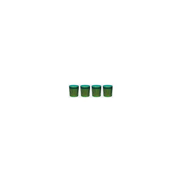 l'objet 'prism' cocktail glass, set of four, green