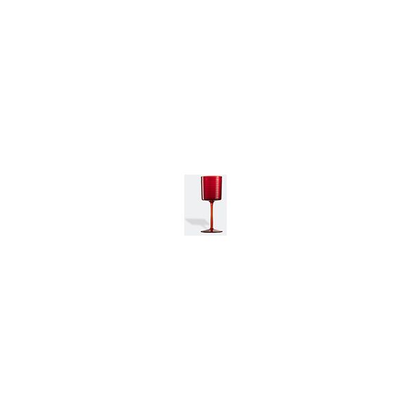 nasonmoretti 'gigolo' water glass, striped red