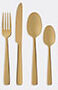 dolce&gabbana casa inox flatware, set of four, gold