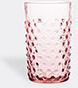 klimchi 'hobnail' tumblers, set of six, rosaline