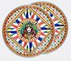 dolce&gabbana casa 'carretto siciliano' dinner plate, set of two