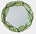 les-ottomans 'lily of the valley' dessert plate